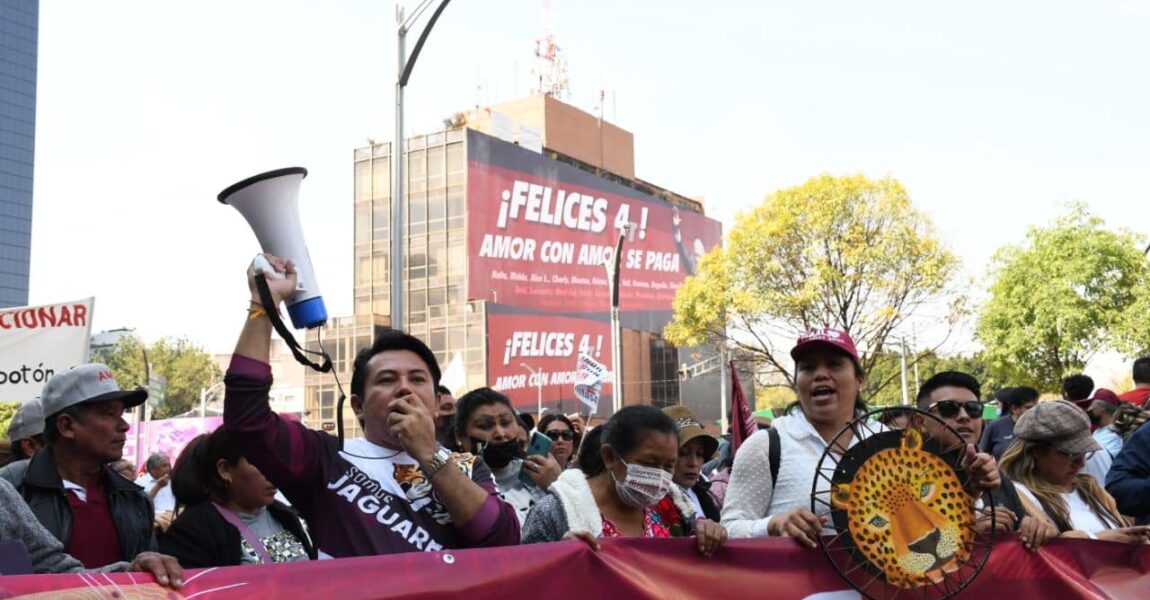 ¡Es un honor, marchar con Obrador!